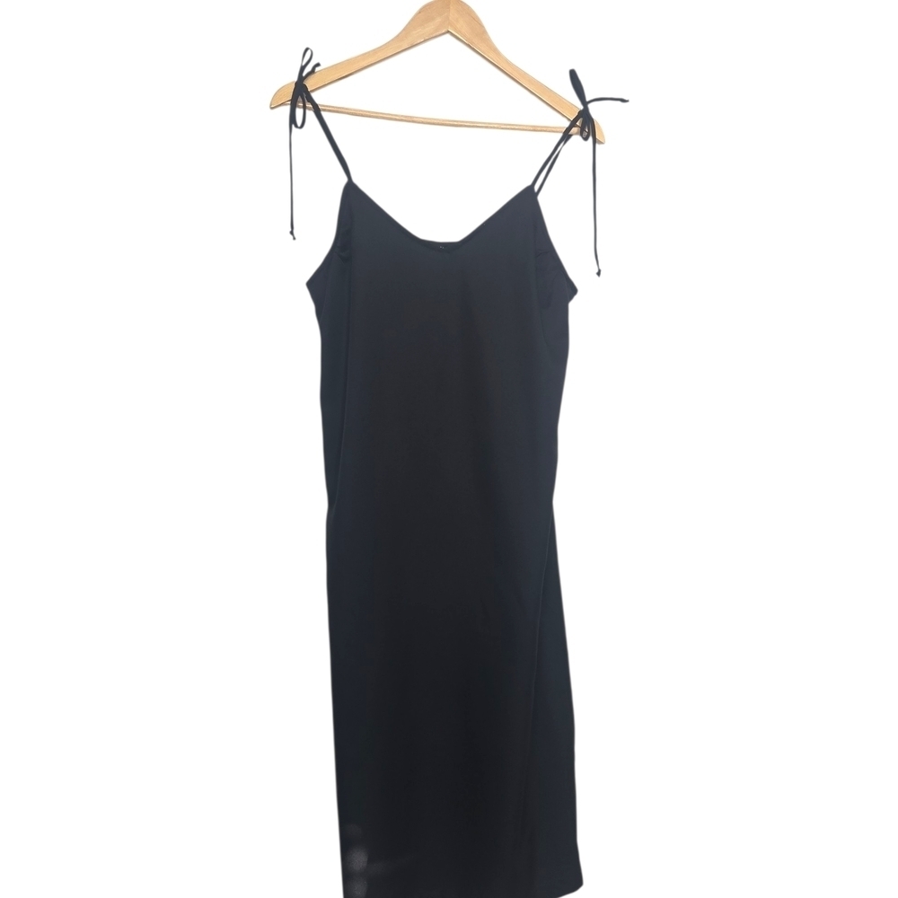 Vintage Black Spaghetti Strap Slip Dress